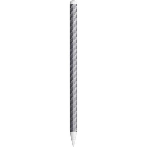 Silver Carbon Fiber Specialty Texture Material Apple Pencil (2nd Gen 2019) Skin